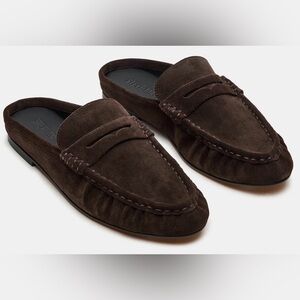Brown Suede Loafers